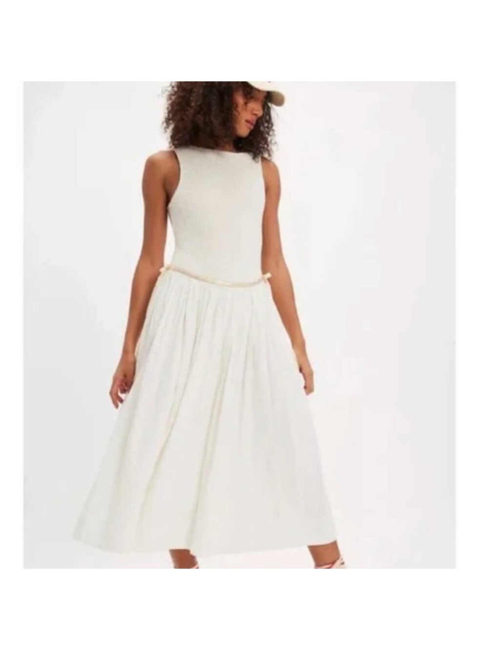 Free people Nightgale Seersucker Midi dress